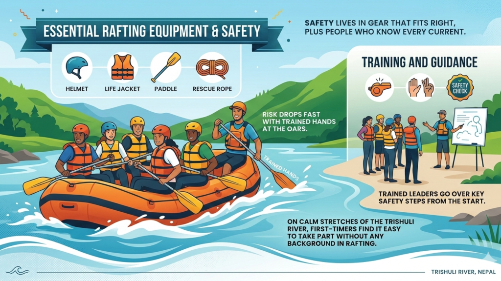 Best Rafting in Nepal: Trishuli River Guide — discover thrilling rapids, best seasons, safety tips, and everything you need for an unforgettable rafting experience in Nepal.