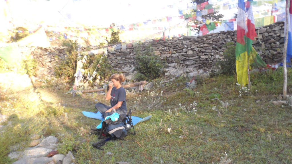 Everest Base Camp Yoga Trek 2026 Guide with Himalayan mountains and yoga practice in Nepal