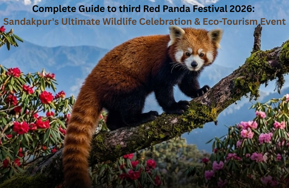 Red Panda Festival 2026 in Sandakpur featuring endangered Red Panda habitat, forest trails, local cultural performances, and wildlife conservation activities in eastern Nepal.